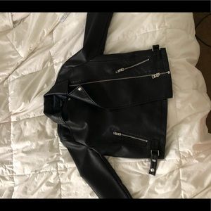 Topshop leather jacket size 4 US